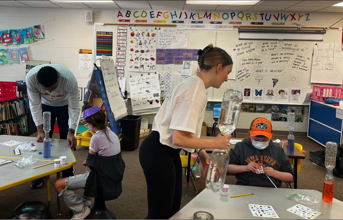 Outreach Officer at a school visit