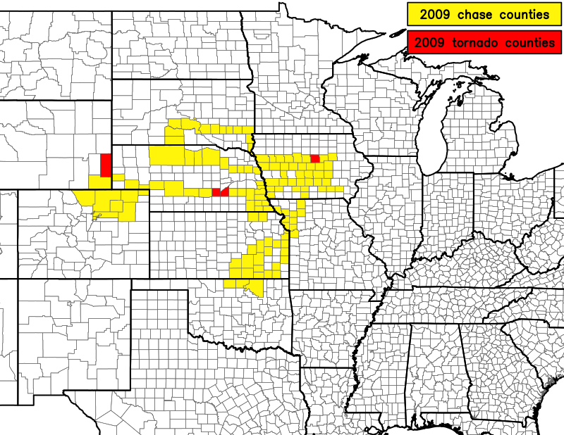 2009 chase map