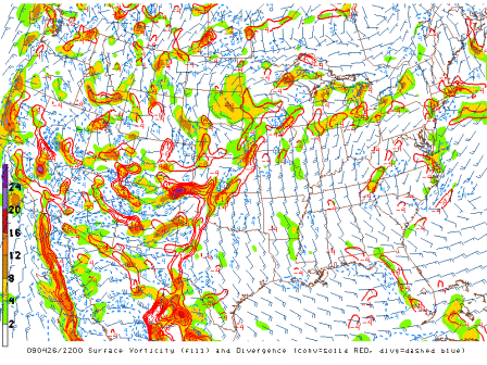 2200UTC divergence and vorticity image