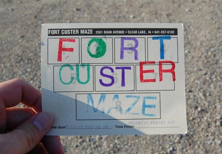 Fort Custer Maze evidence