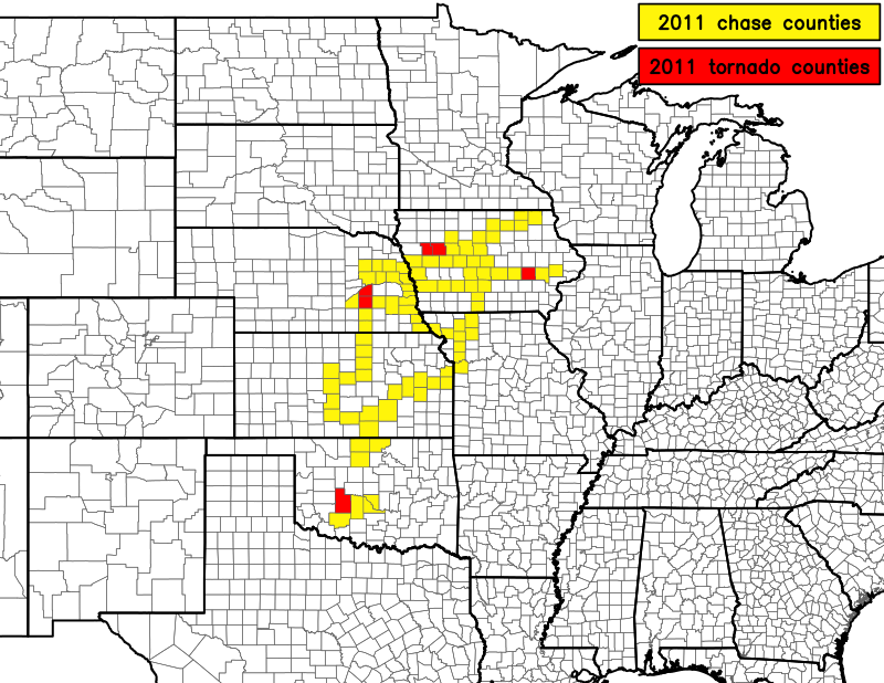 2011 chase map