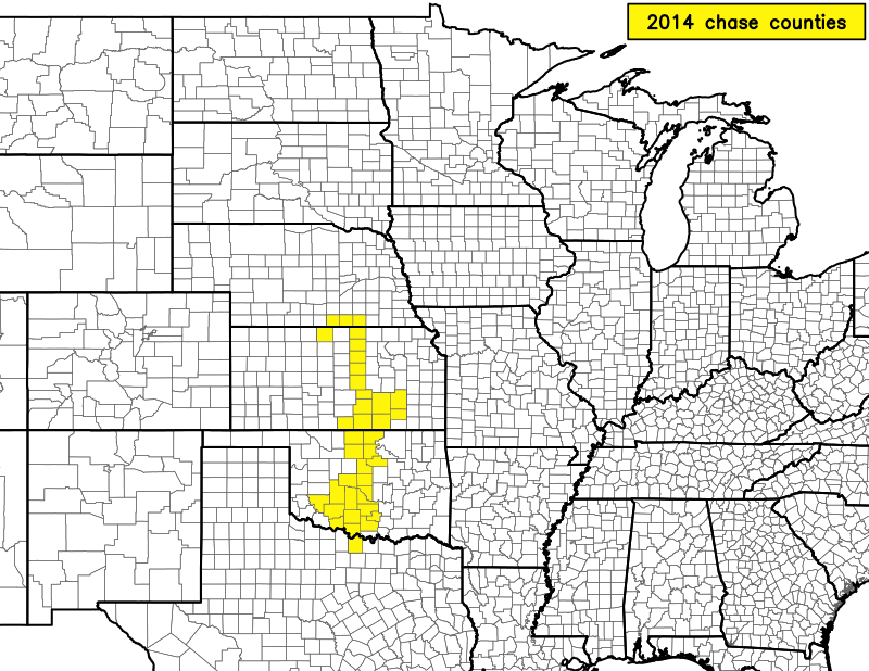 2014 chase map