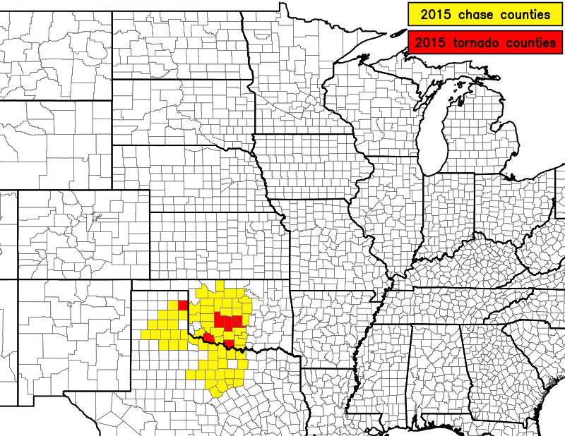 2015 chase summary map