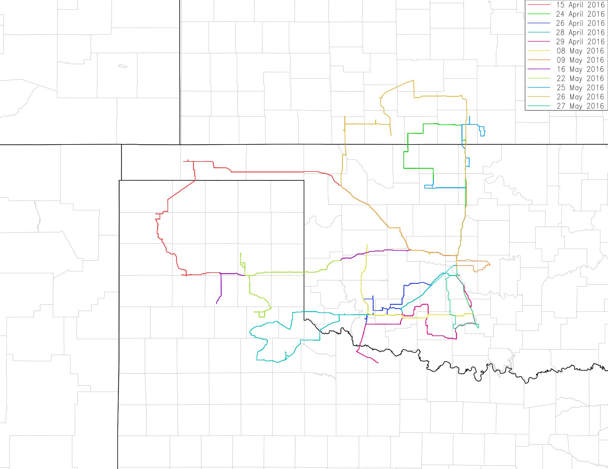 2016 chase summary map